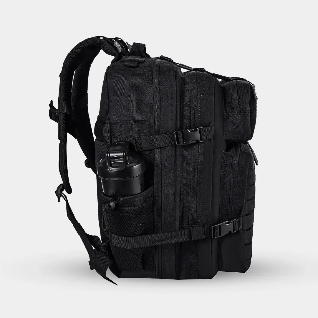 IronBackpack Pro 45L travel backpack packed for a flight