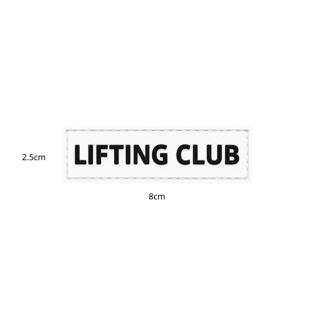 LIFTING CLUB Patch - Removable Hook & Loop Patch