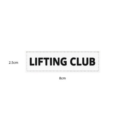 LIFTING CLUB Patch - Removable Hook & Loop Patch