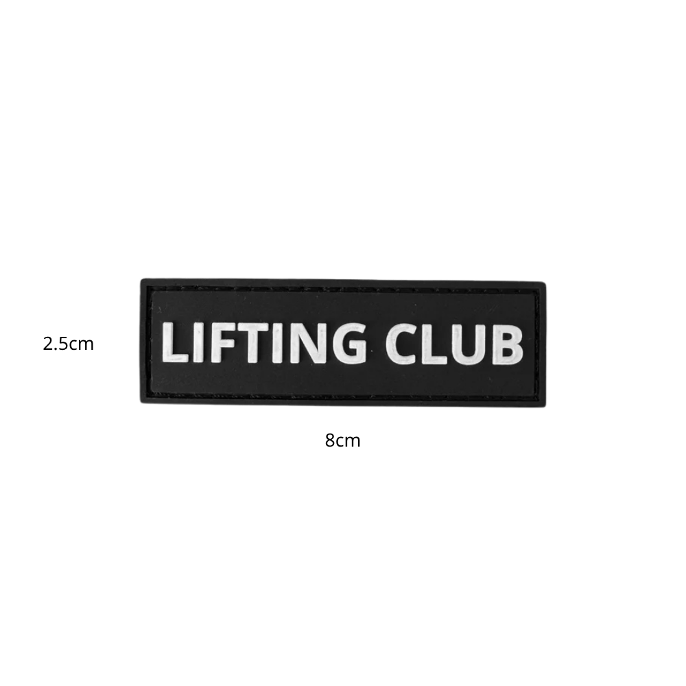 LIFTING CLUB Patch - Removable Hook & Loop Patch