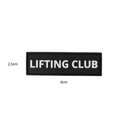 LIFTING CLUB Patch - Removable Hook & Loop Patch
