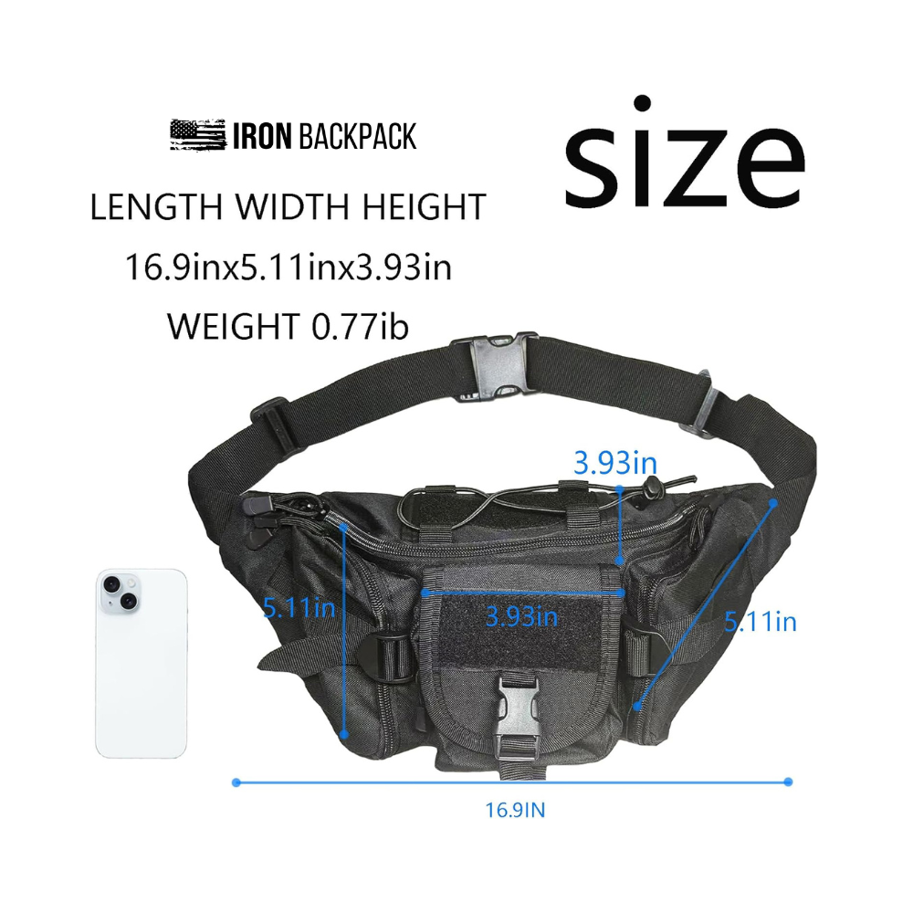 IronBackpack® Tactical Fanny Pack IRONBACKPACK