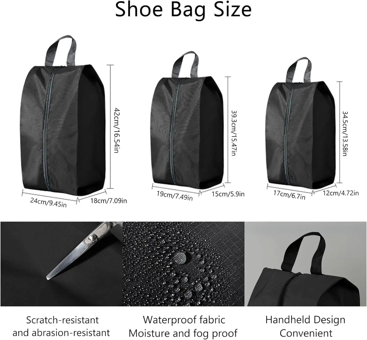 Black Waterproof Wet Bags