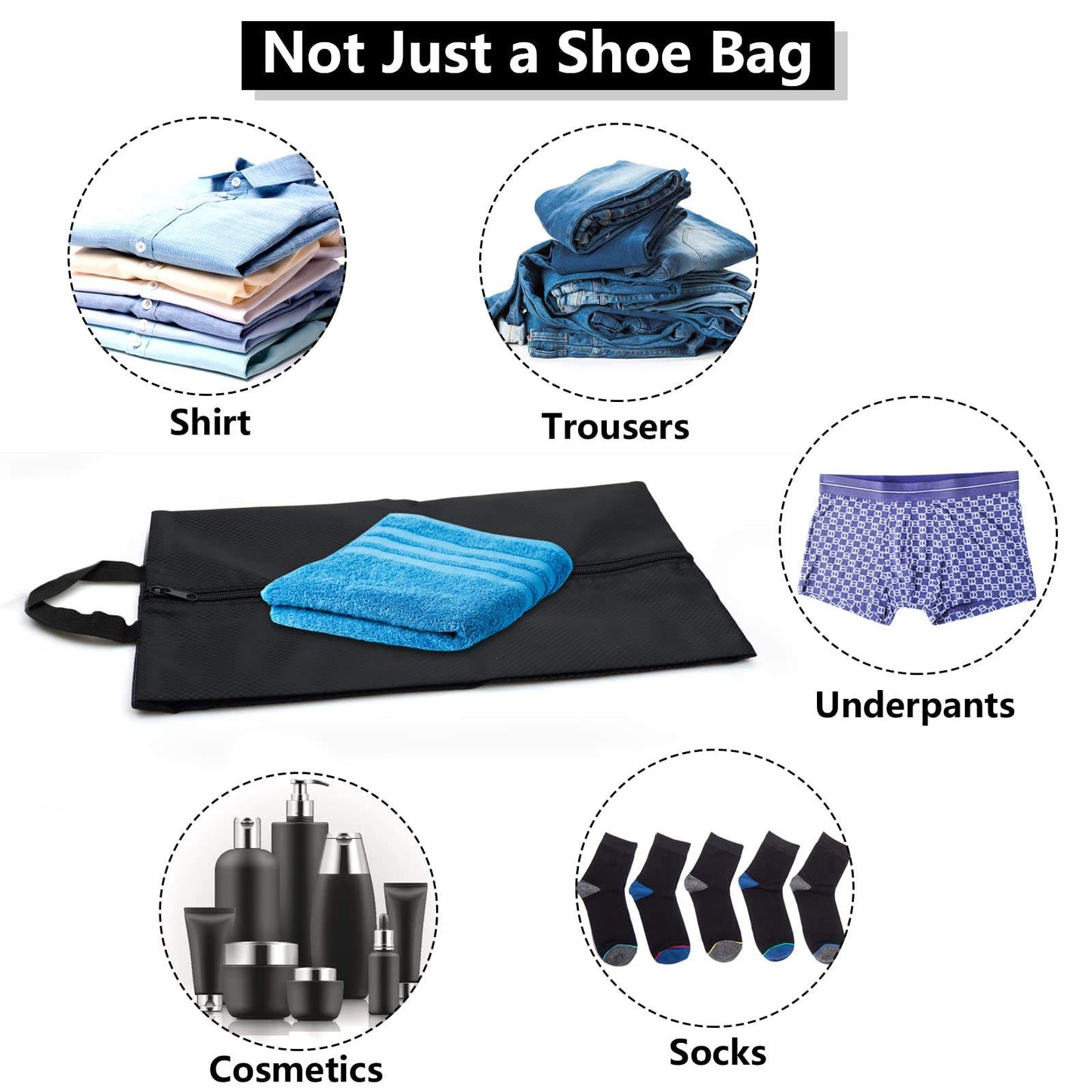 Black Waterproof Wet Bags