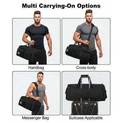 IRONBACKPACK® 50L Training Duffle Bag - Black IRONBACKPACK