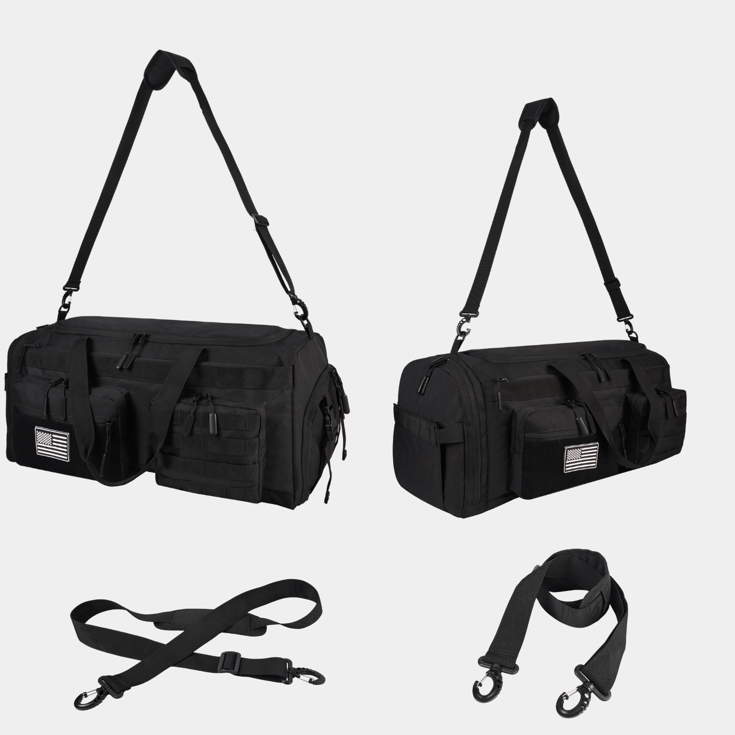 IRONBACKPACK® 50L Training Duffle Bag - Black IRONBACKPACK
