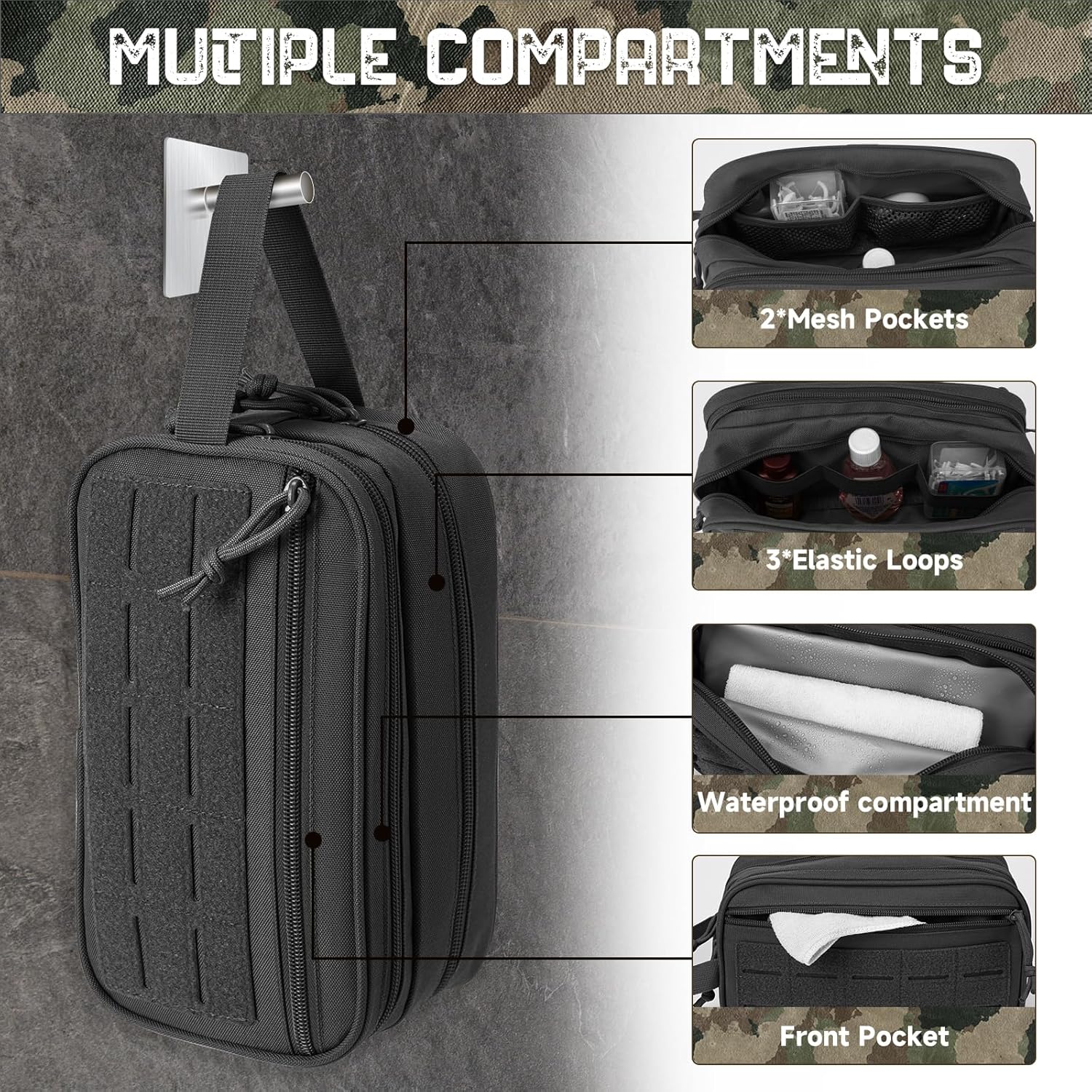 IronBackpack® Tactical Toiletry Bag IRONBACKPACK