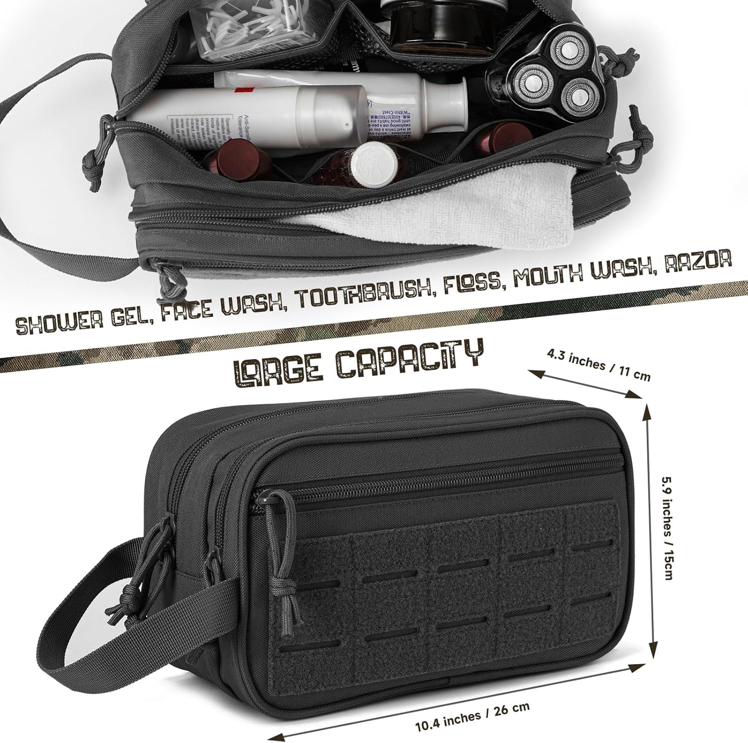 IronBackpack® Tactical Toiletry Bag IRONBACKPACK