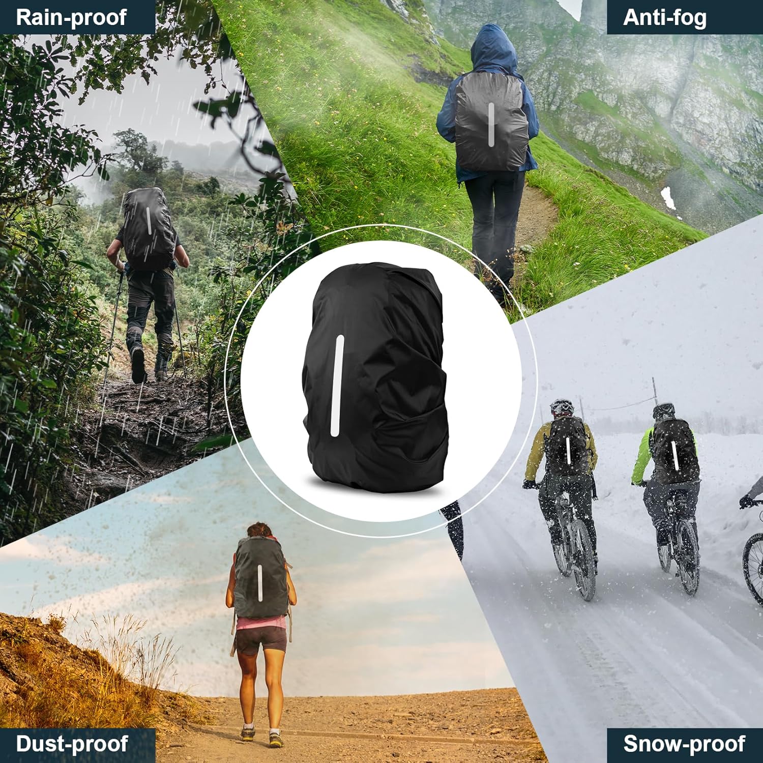 IronBackpack® Waterproof Backpack Rain Cover (45L) IRONBACKPACK